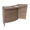 Linea Italia ADA Reception Desk, Wheelchair, Kids, 55 inW x 71 inD x 30 inH, N. Walnut 55490NW - alternate 1